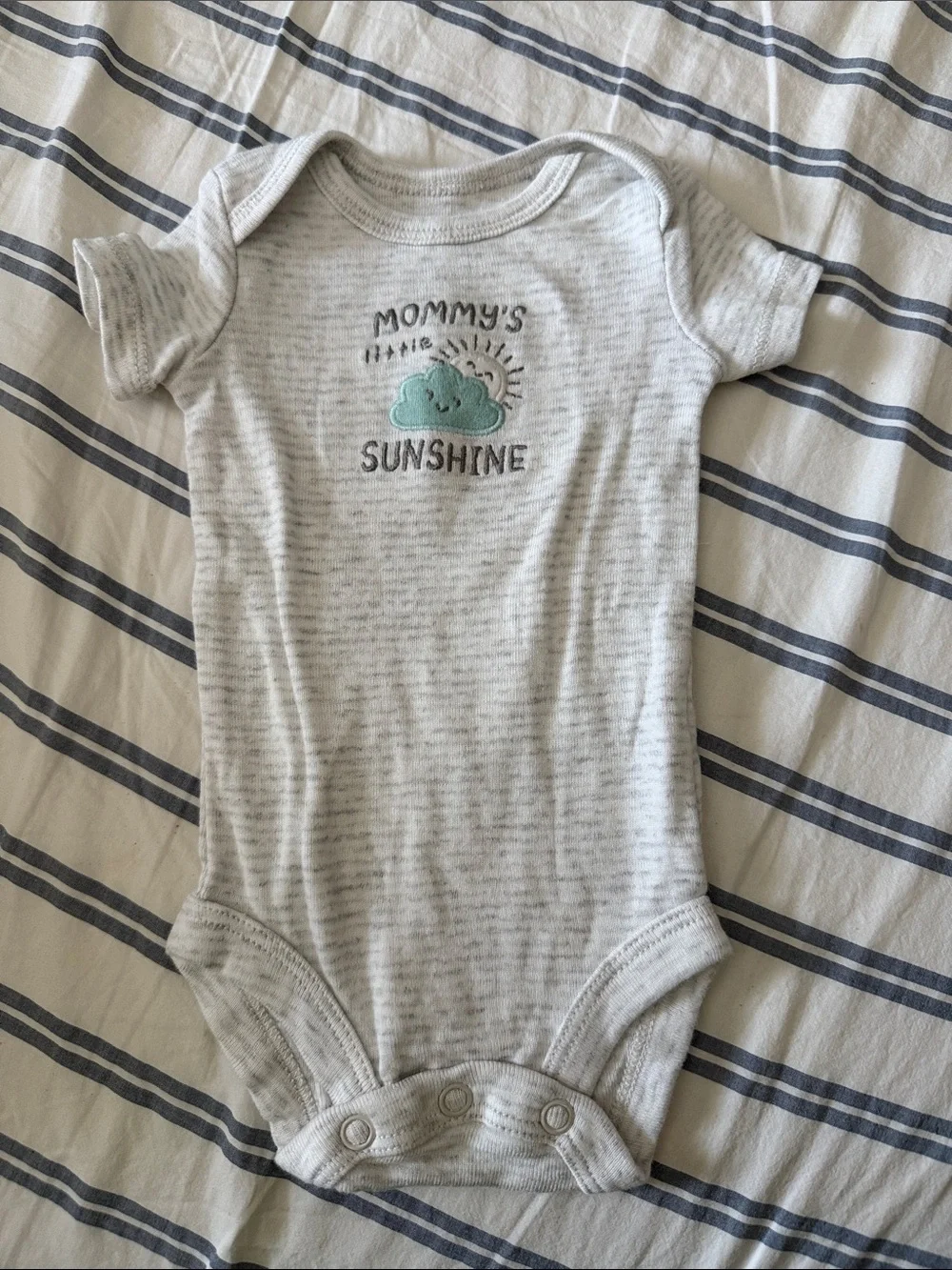 Mommy's Sunshine Gray Baby One-Piece Bodysuit